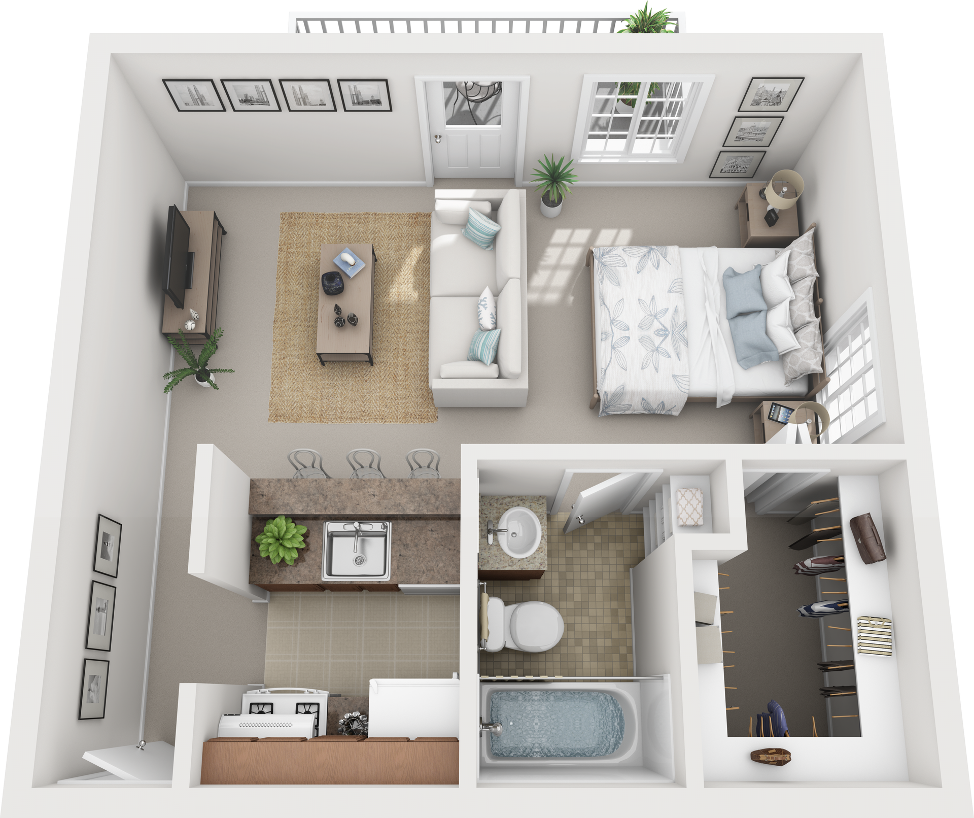 Floor Plan: Studio