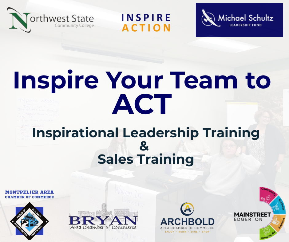 Leadership and Sales Training sponsored by Northwest State Community College.