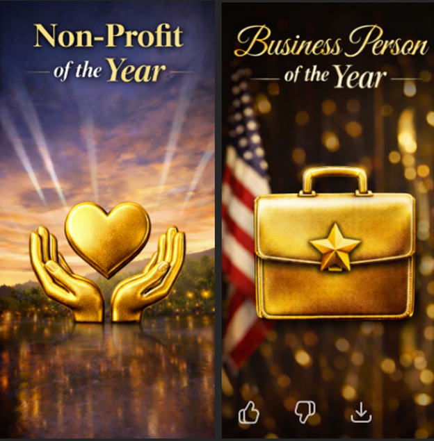 Elegant black-and-gold graphic featuring the text “Banquet Awards Nominations.