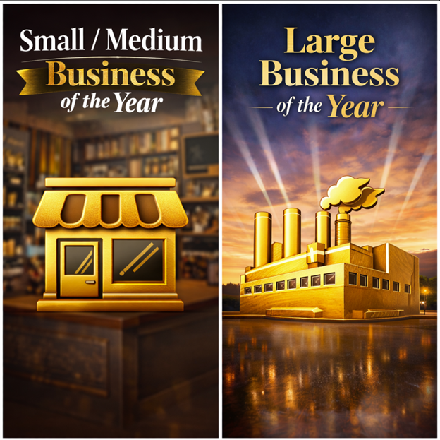 Elegant black-and-gold graphic featuring the text “Banquet Awards Nominations.