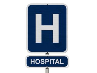 Street Sign for a Hospital