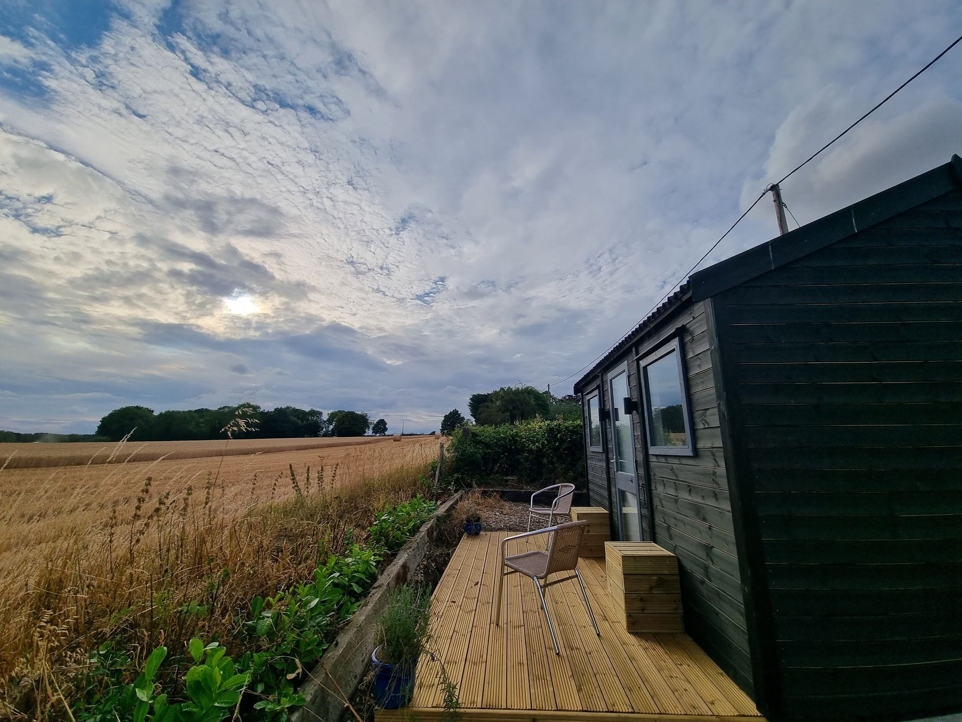 Clouds over Dunnock Studio. 