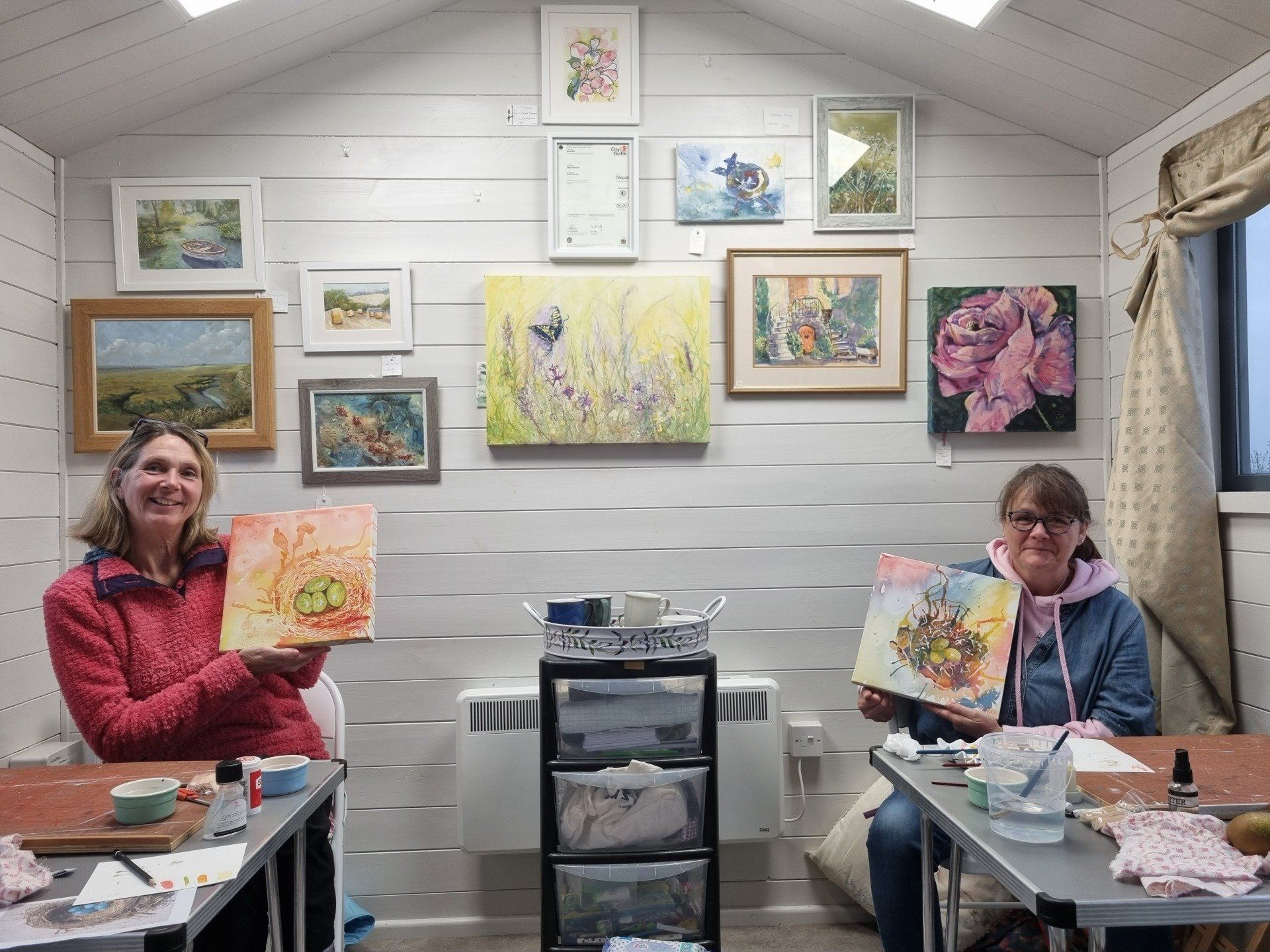 Interior of Dunnock Studio. 