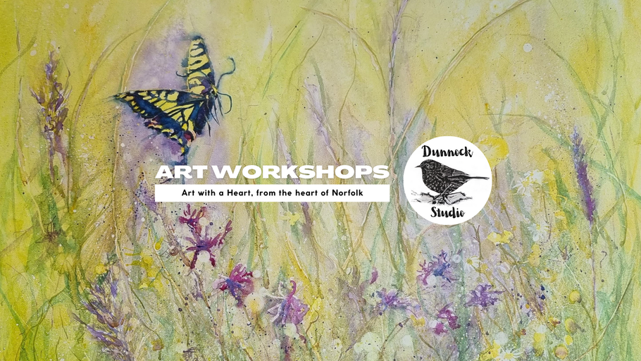 Dunnock Studio in Garvestone where you can take art workshops.