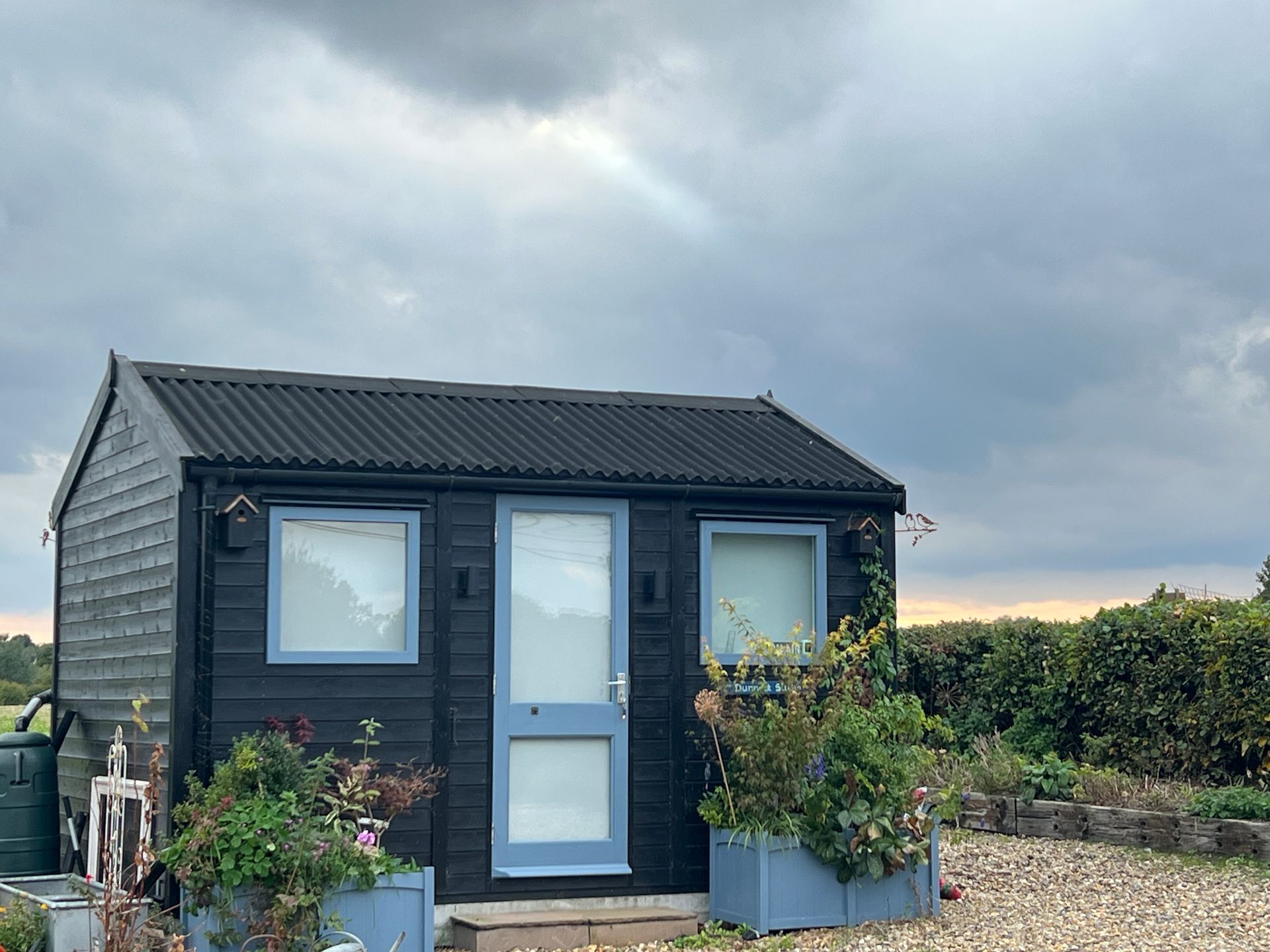 Grey day over Dunnock Studio.