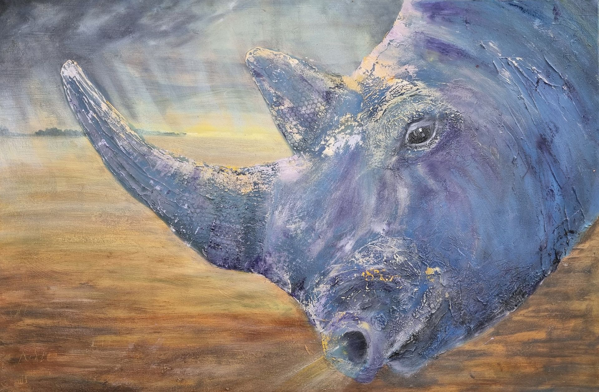 rhino painting