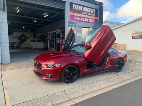 Red Sports Car — Terry Austin’s Crash Repairs in Toowoomba, QLD