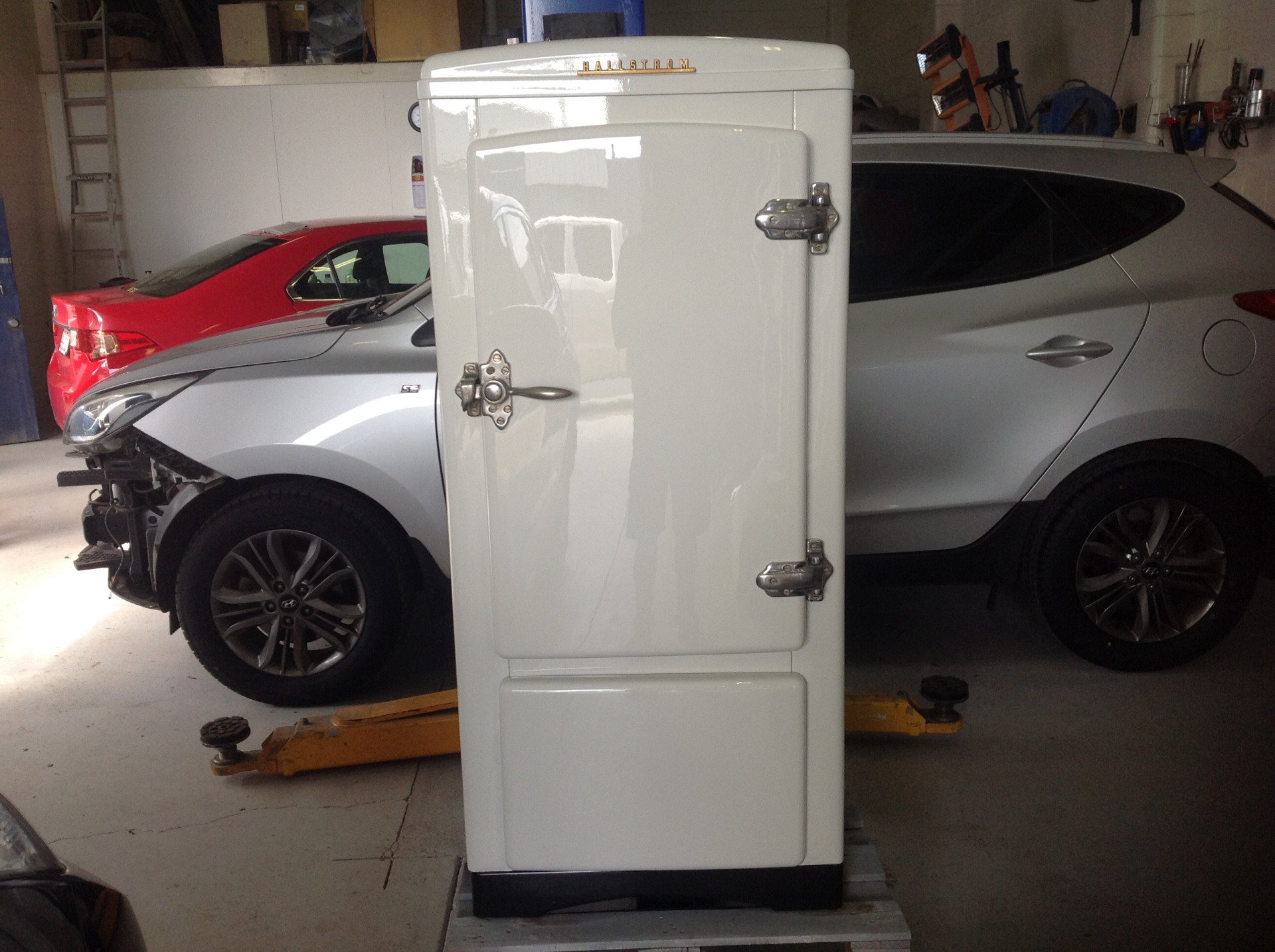 After The Spray Painting Of Refrigeration — Terry Austin’s Crash Repairs in Toowoomba, QLD