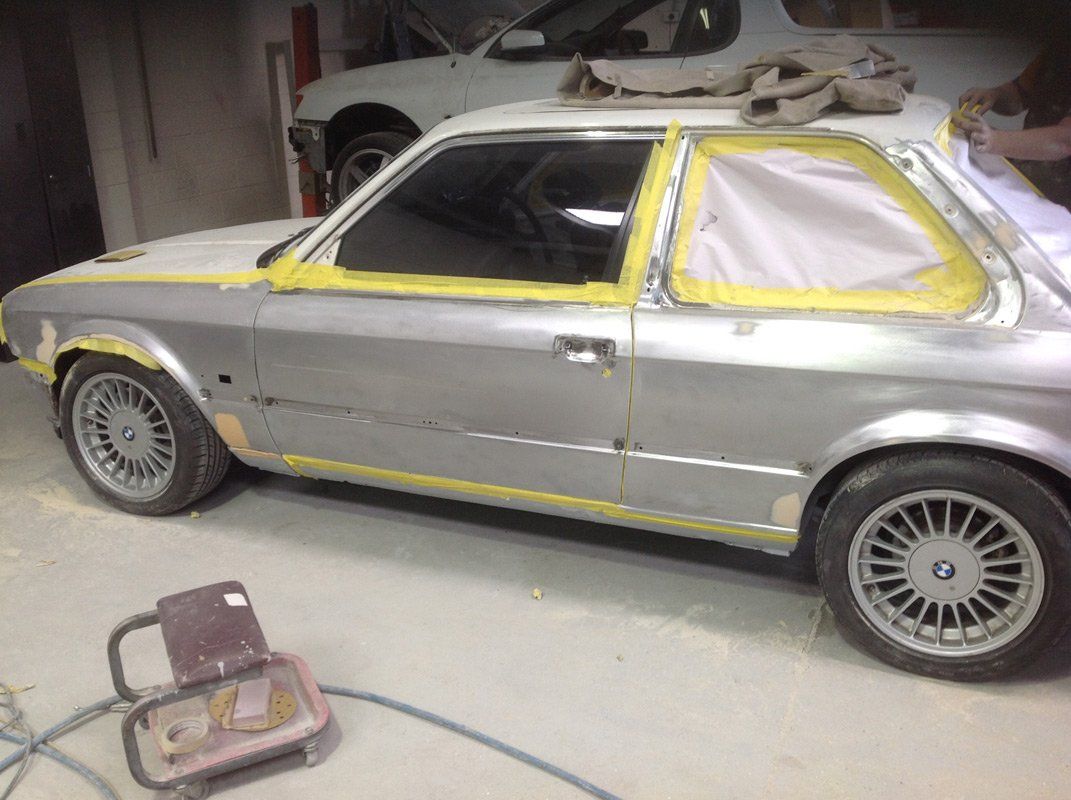 During Car Spray Paint — Terry Austin’s Crash Repairs in Toowoomba, QLD