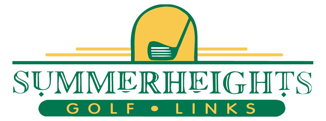 Summer Heights Golf Links logo with golf club graphic.