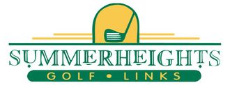 Summer Heights Golf Links logo with golf club graphic.
