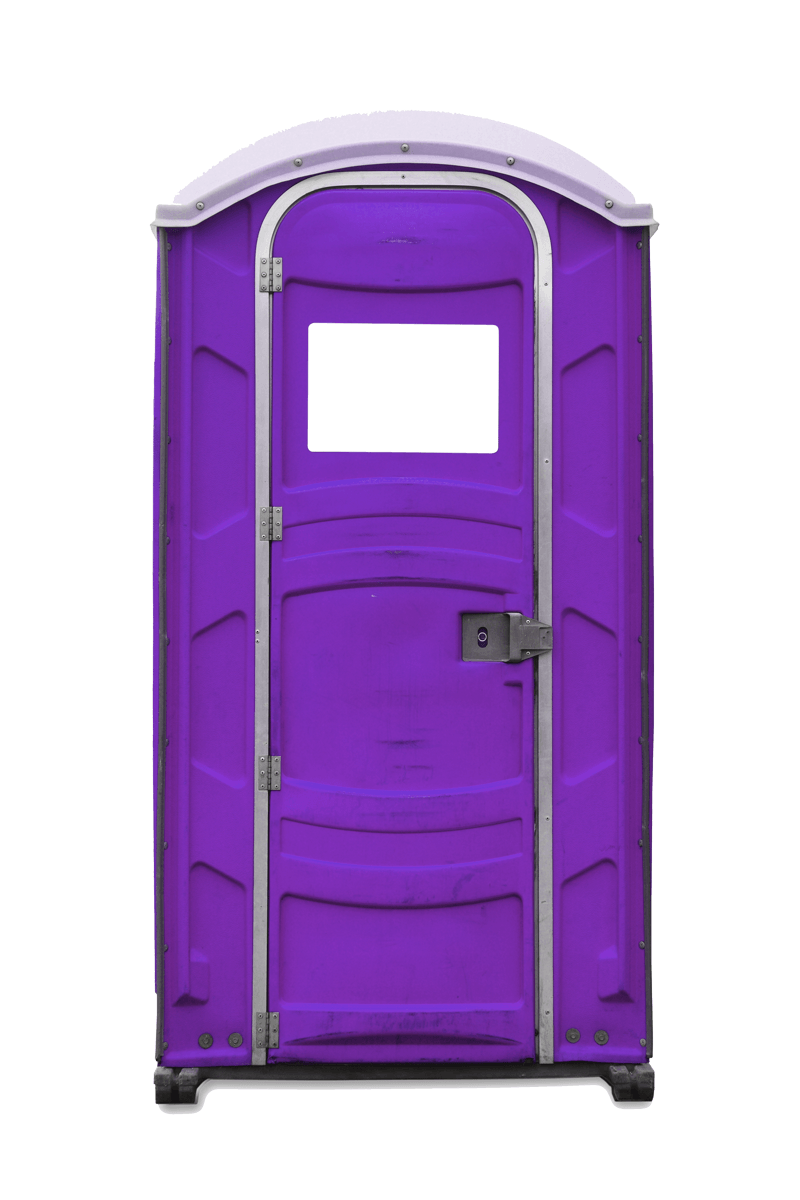 Nice Purple Portable Toilet — Omaha, NE — Port-A-Johns