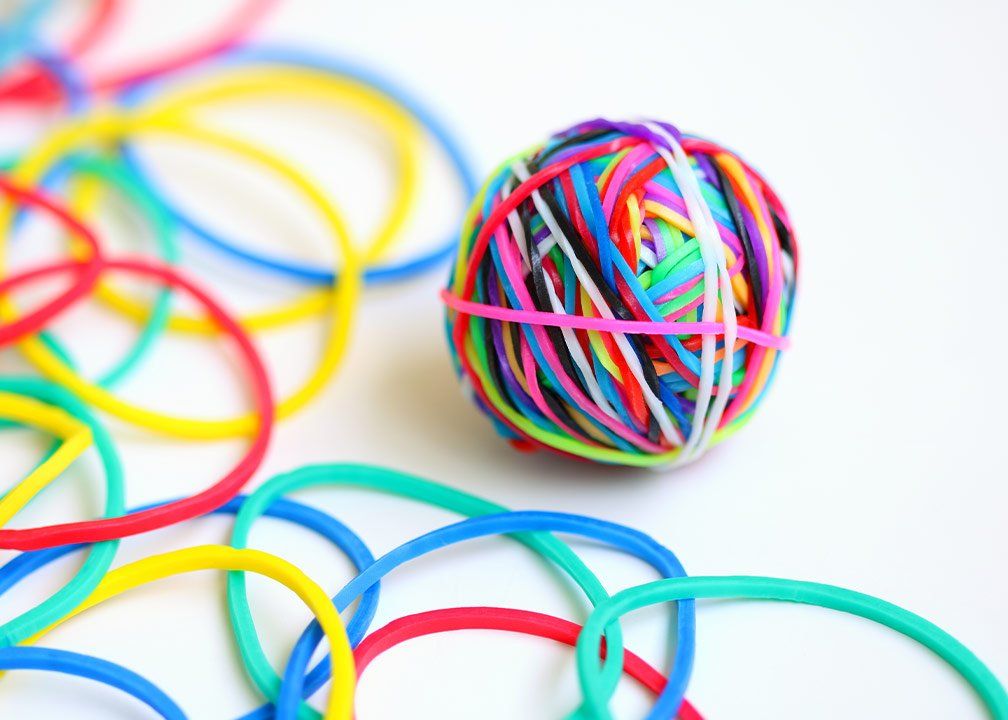 elastic band ball