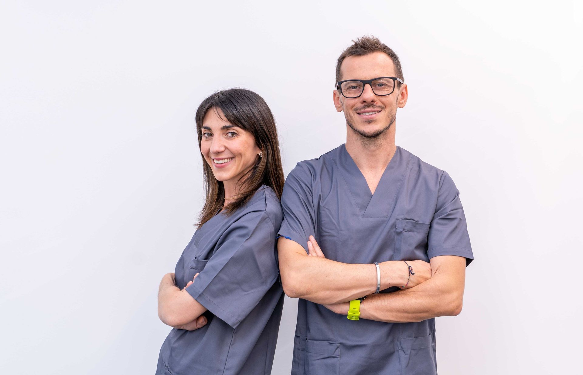 I dentisti Giulia e Luca Cazzola