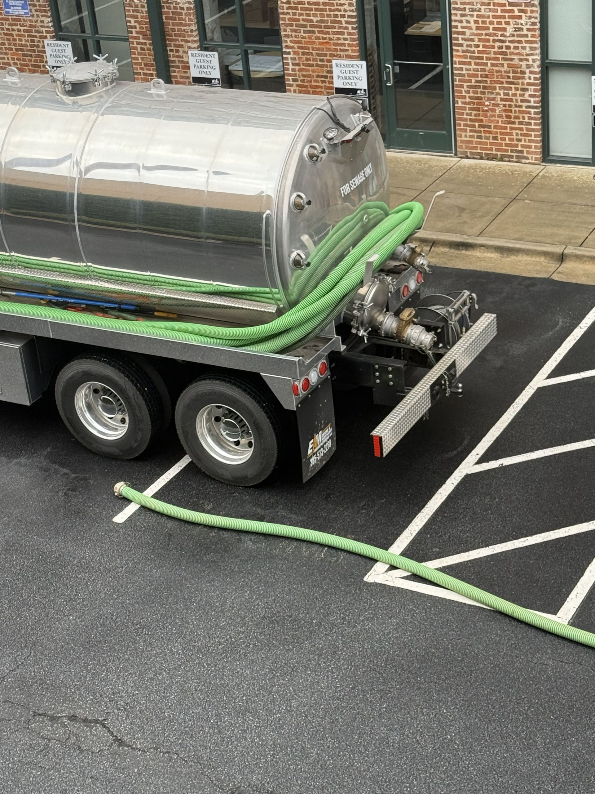This is a septic tank being cleaned in Cataula, Ga