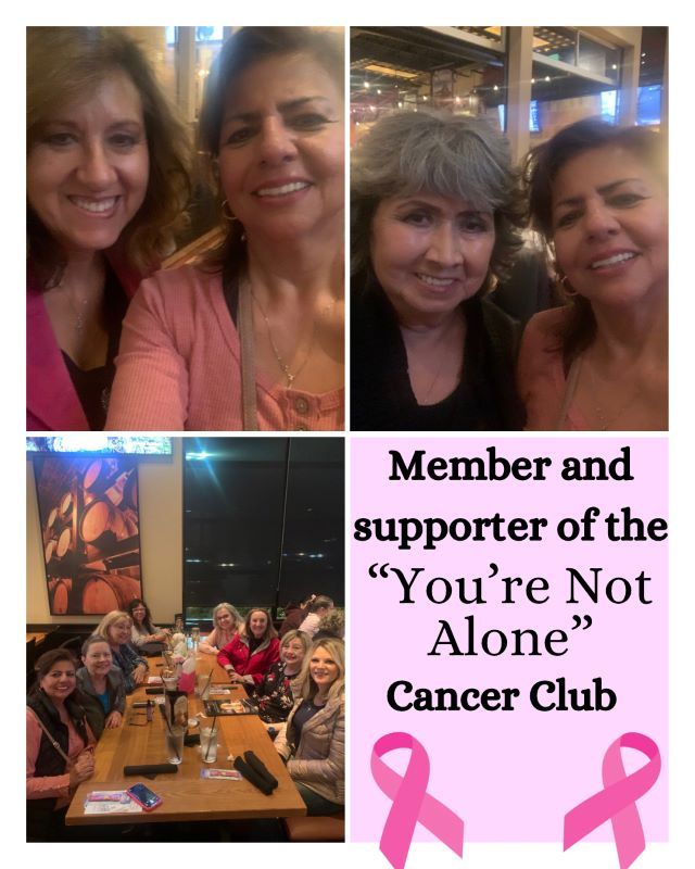 Member And Supporter Of The You're Not Alone Cancer Club — Upland, CA — Embrace Health Insurance Agency
