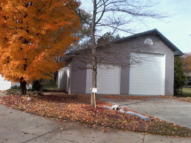 two door garage barn