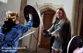 Havelok Immersive boy enjoying training with Viking
