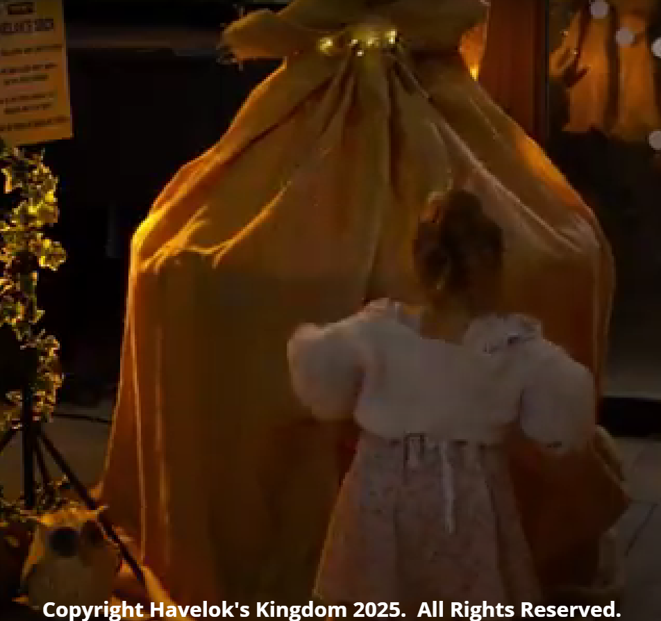 children enjoying playing and imagining they are Havelok the Viking