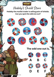 Hedeby has shields to sell find the odd one out