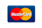 Un primer plano de un logotipo de Mastercard sobre un fondo blanco.