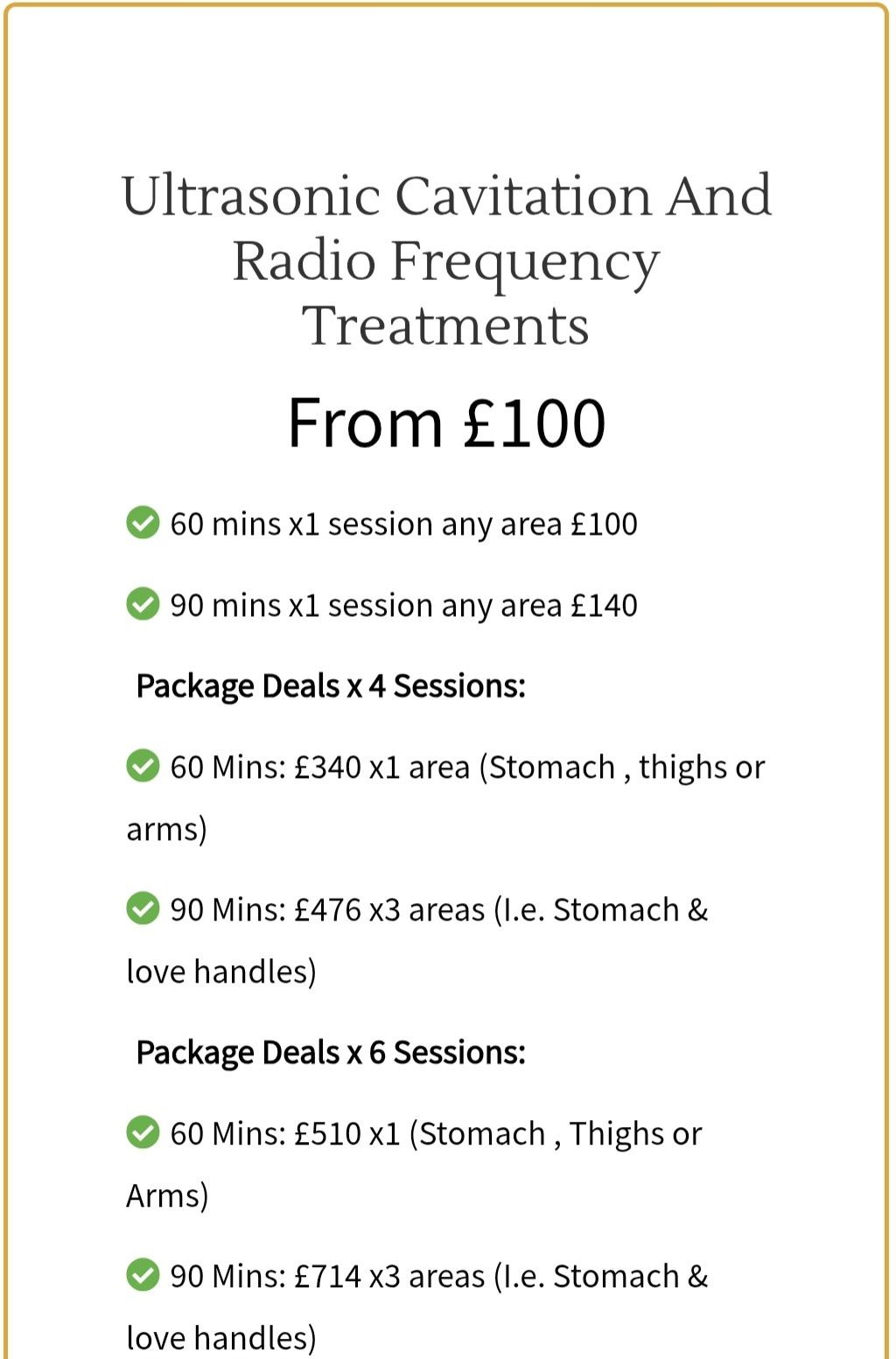 Ultrasonic cavitation and RF Frequency 