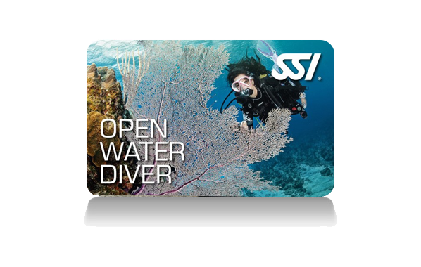 SSI Open Water Diver certification card