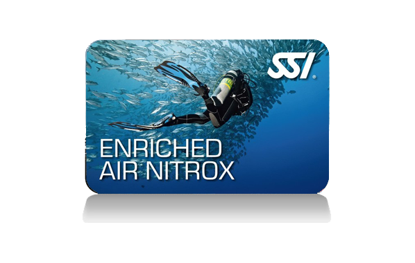 SSI Enriched Air Nitrox certification card