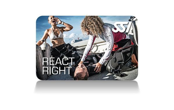 SSI React Right certification card