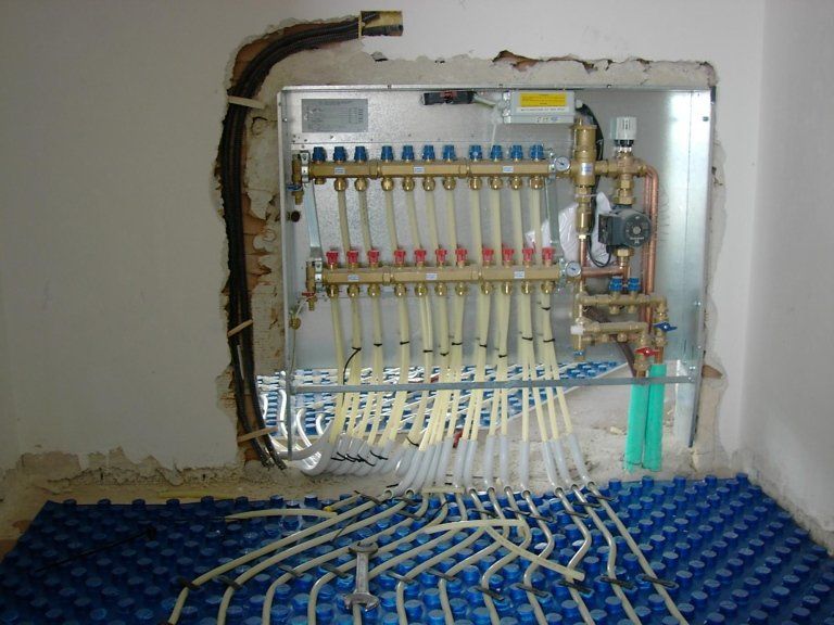 impianto a pavimento radiante