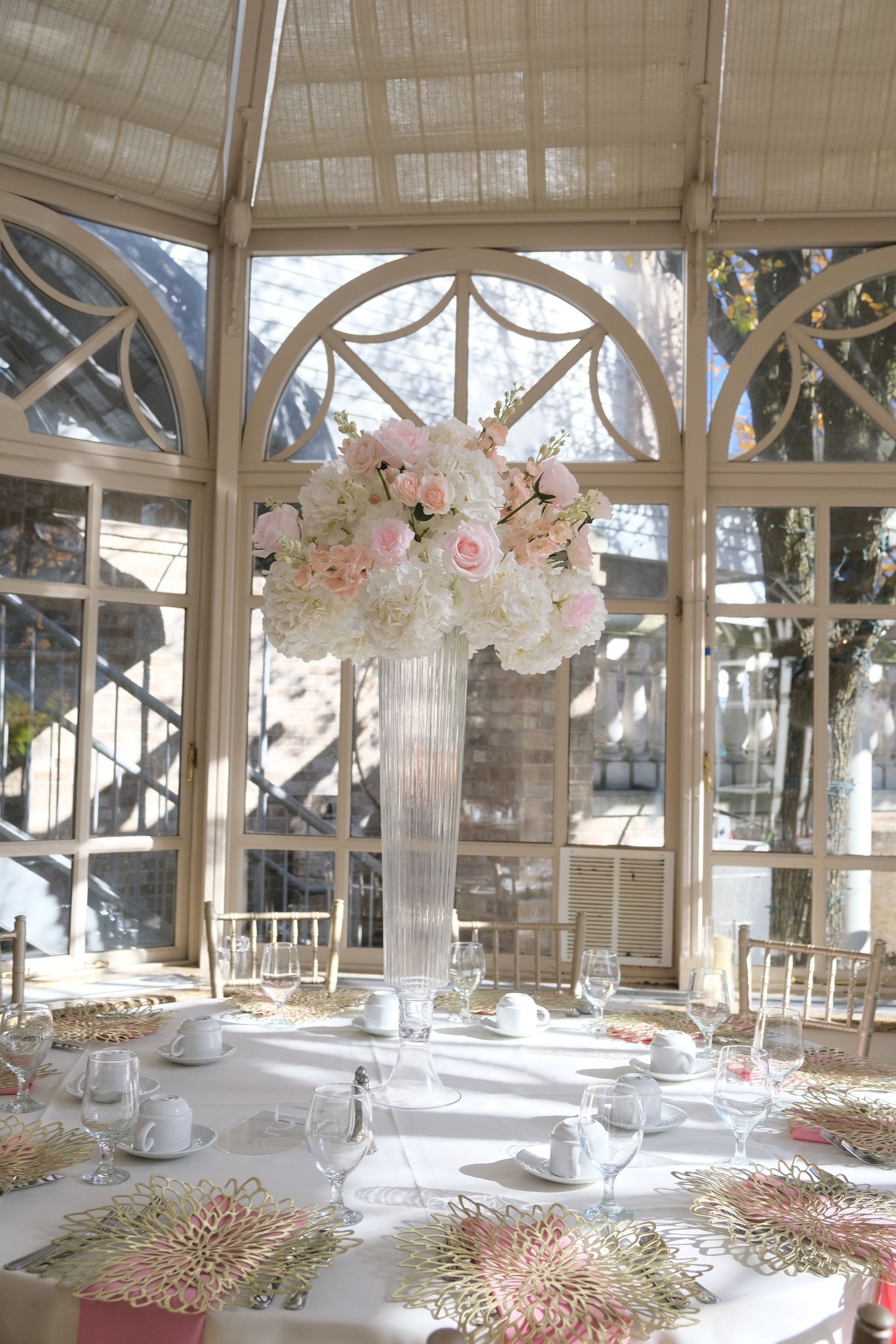 Pearl Blush High Centerpiece