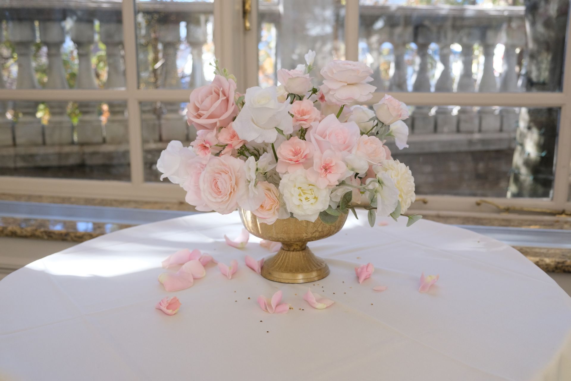 Pearl Blush Low Centerpieces