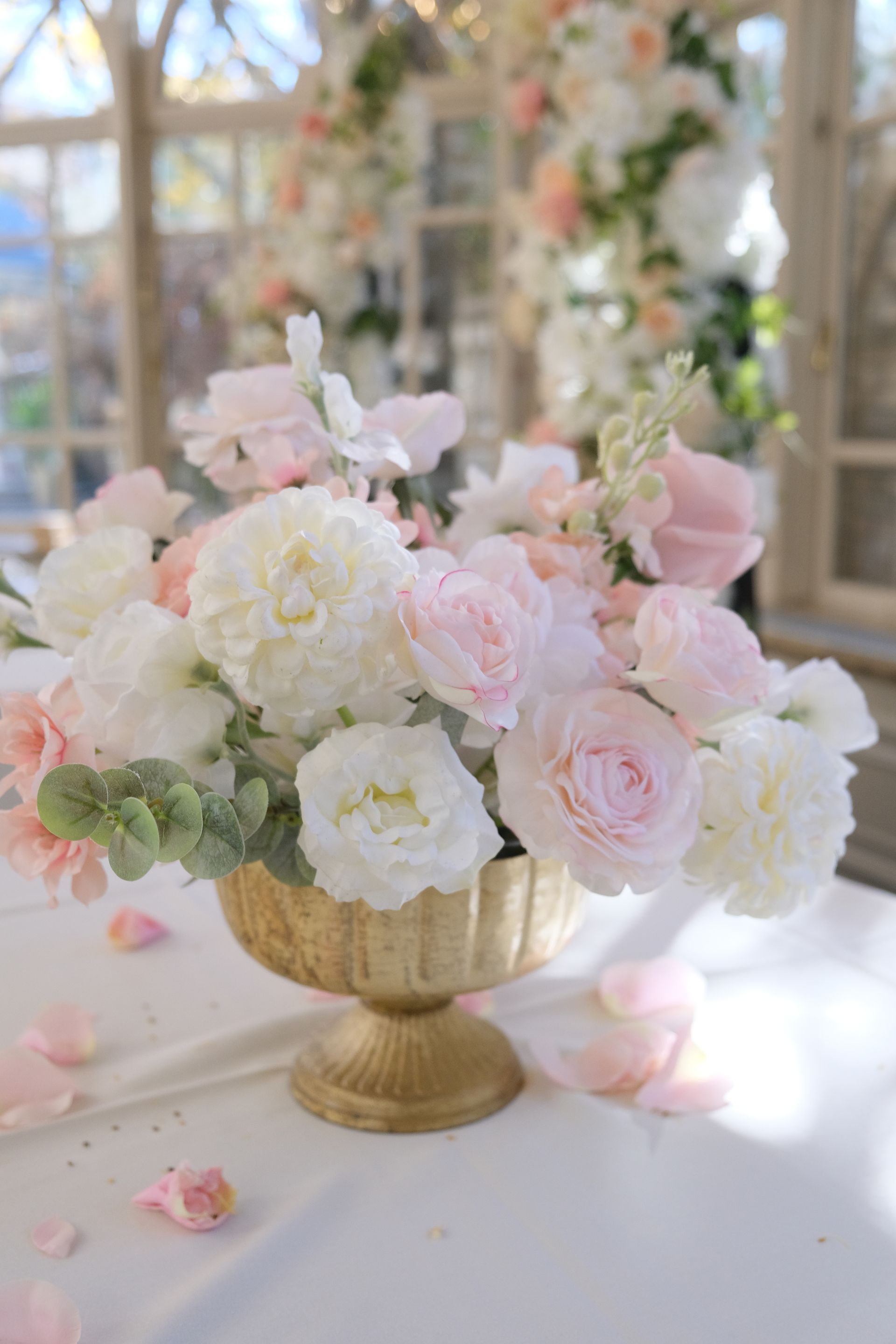 Pearl Blush Low Centerpieces