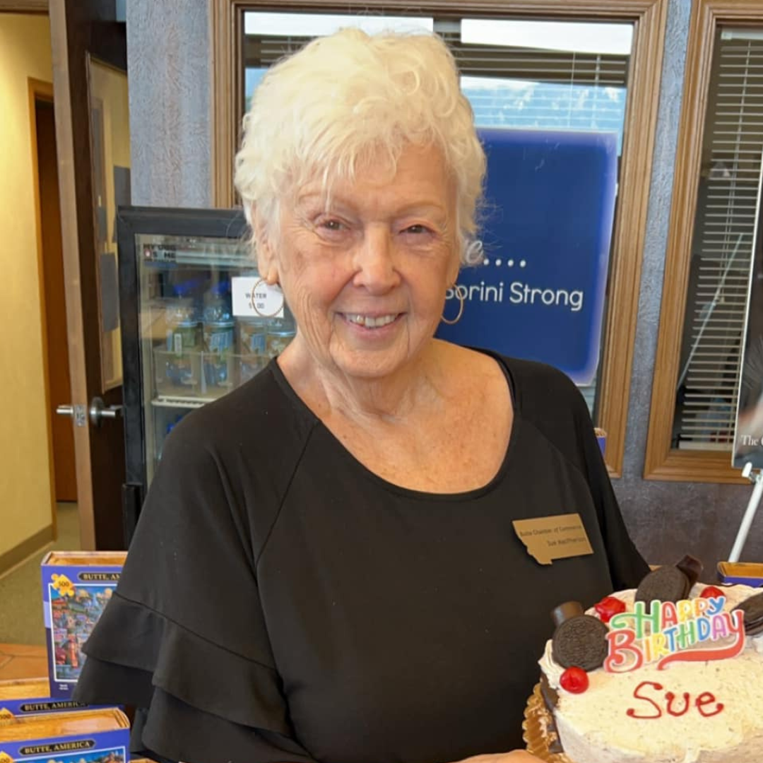 Sue MacPherson smiling