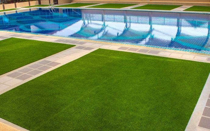 An Image of Artificial Turf for Poolside Areas in Oceanside, CA