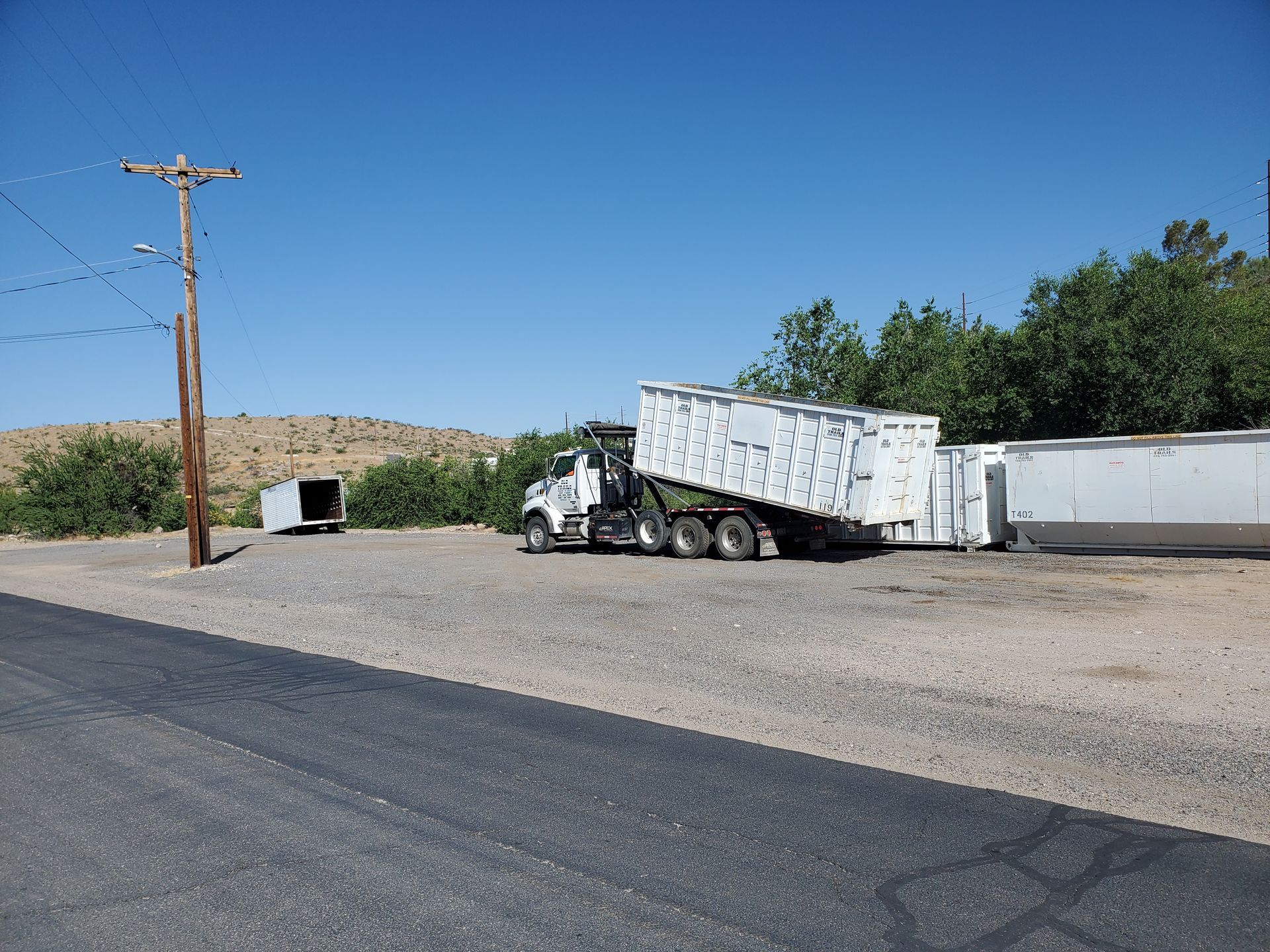 Big White Truck — Kingman, AZ — Old Trails Demolition