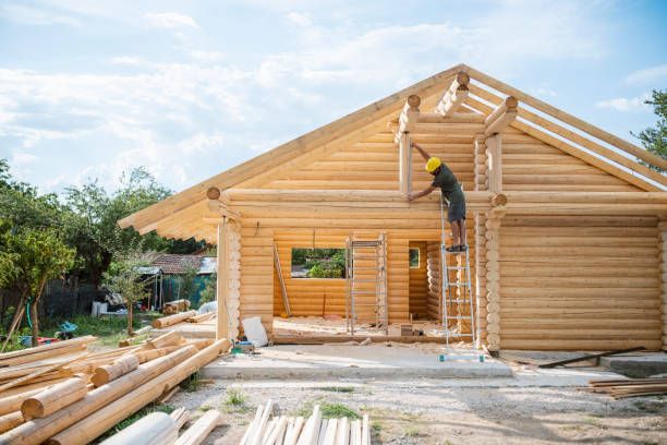 Log cabin construction