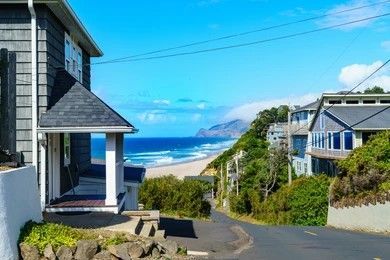 Oregon Coast View with Homes