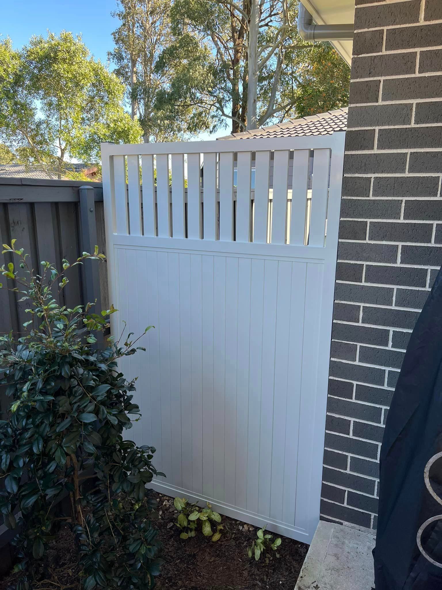 White Pedestrian Gate — Penrith, NSW — C&C Wrought Iron