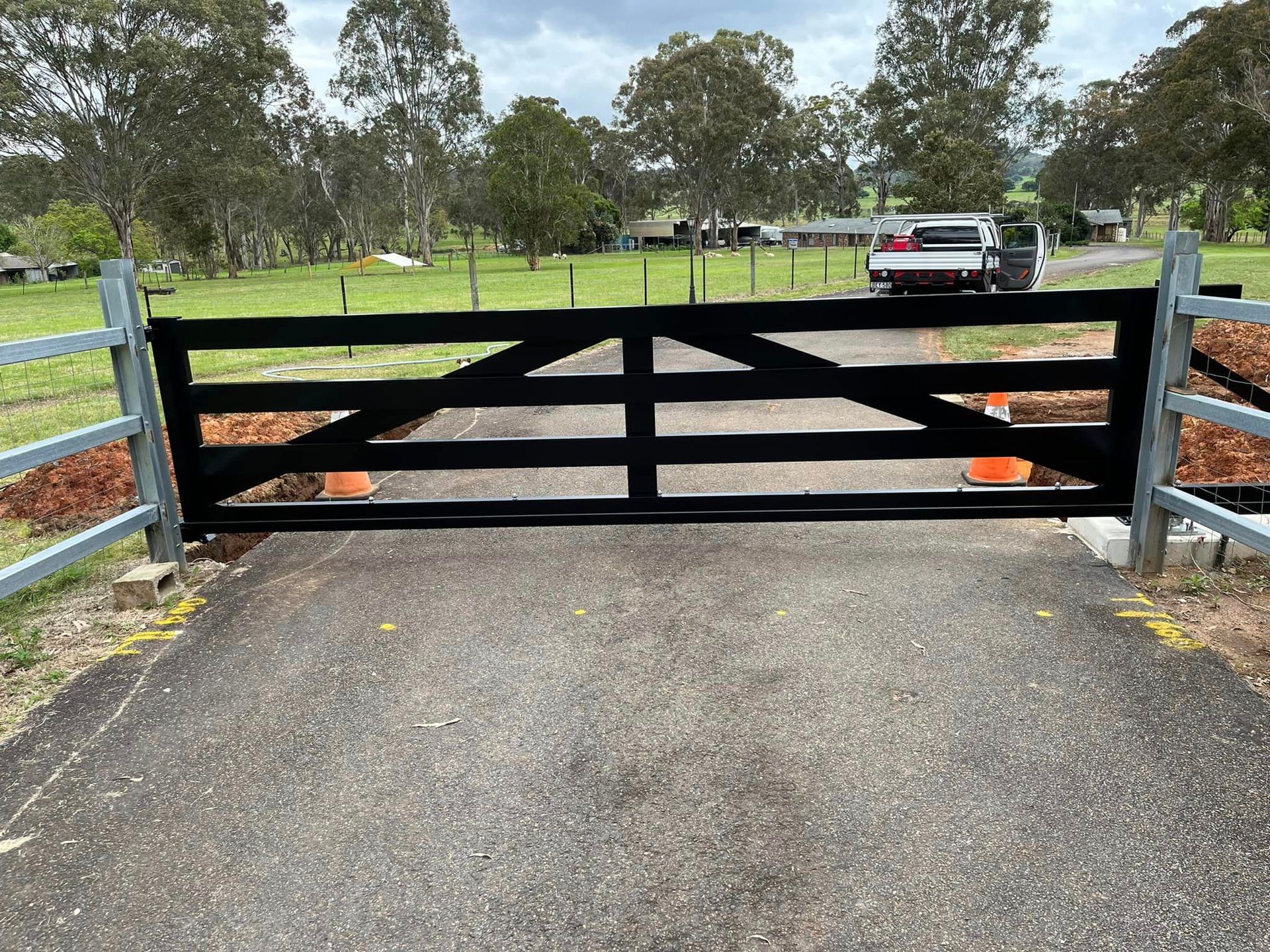 Gate with Fence — Penrith, NSW — C&C Wrought Iron