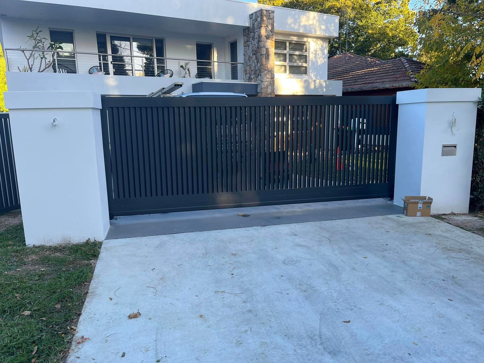 A Gate in a Driveway — Penrith, NSW — C&C Wrought Iron