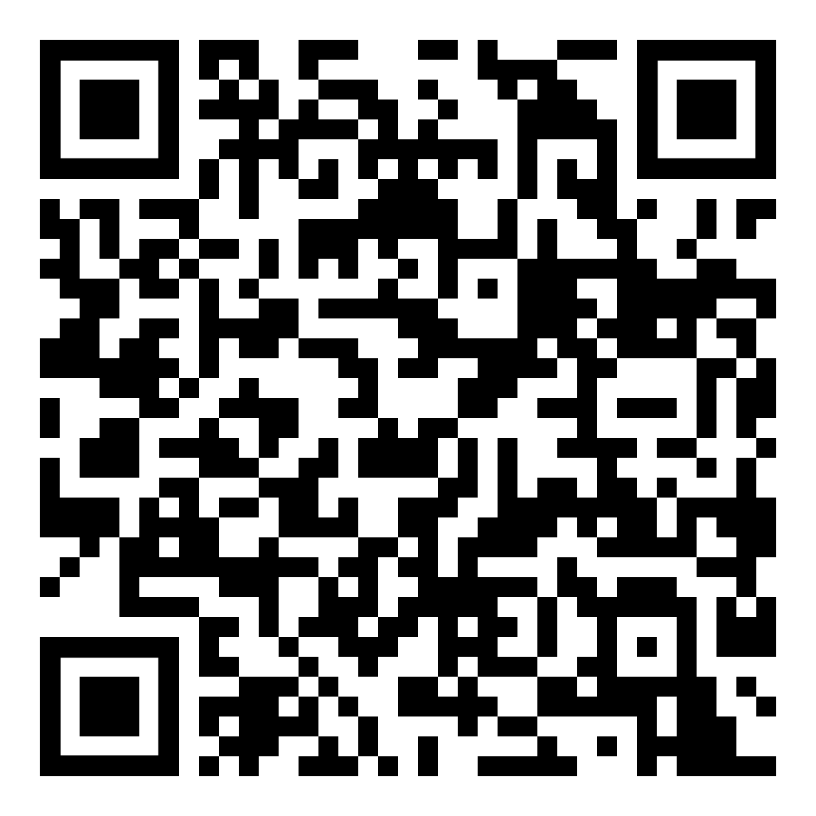 A black and white qr code on a white background.