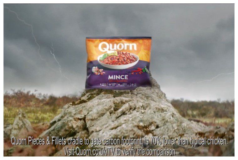 Quorn advertisement - helping the planet one bite at a time