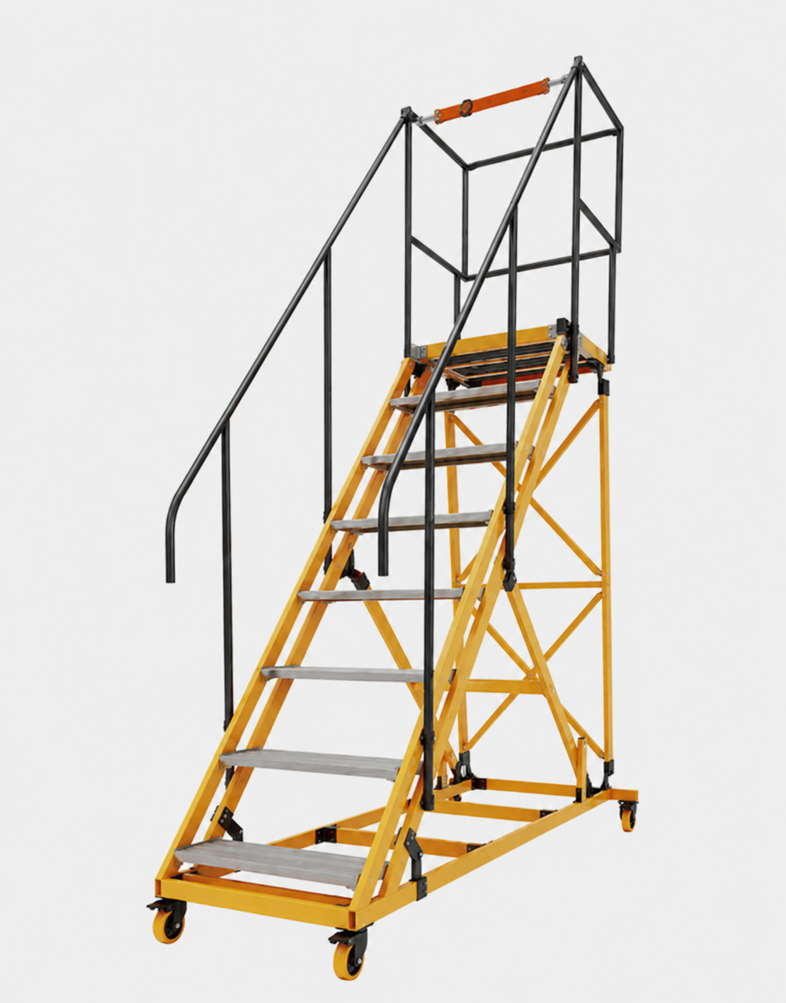 Escalera Tipo Avión Dieléctrica en Fibra de Vidrio FRP