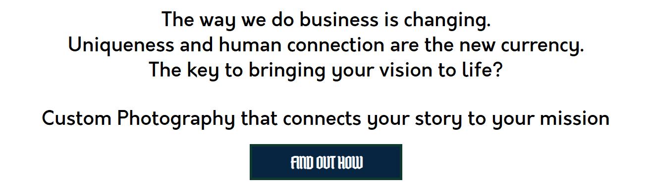 The way we do business is changing uniqueness and human connection are the new currency