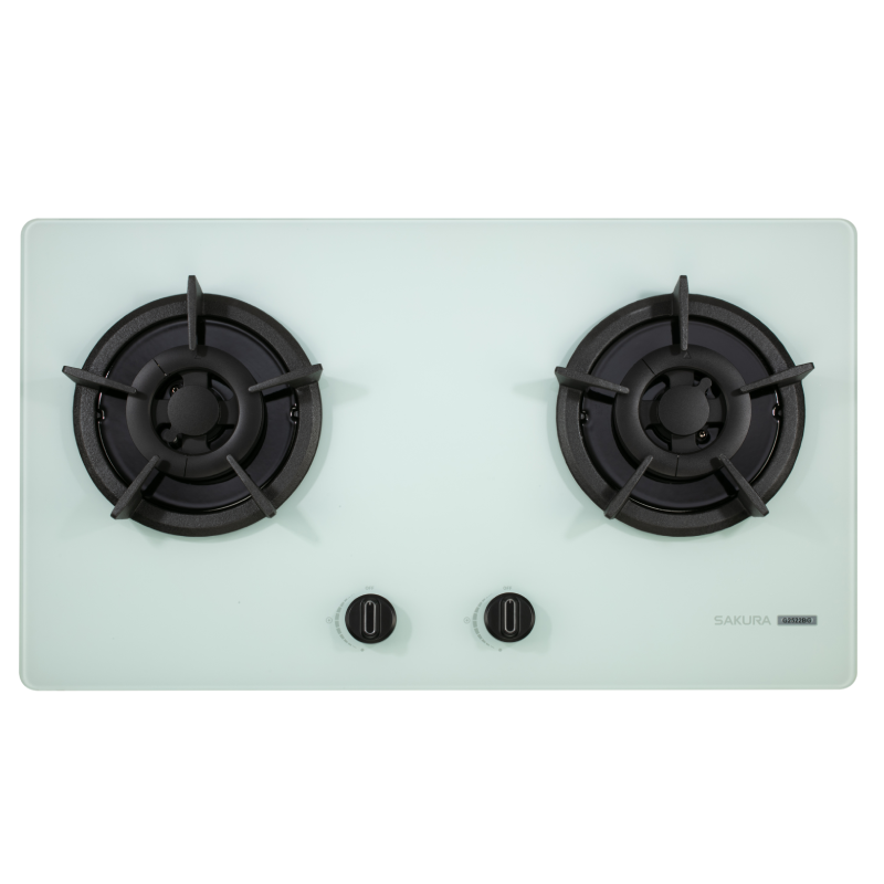 櫻花 G2522 強化玻璃二口小面板易清檯面爐 G2522GB G2522GW G2522BG G2522WG