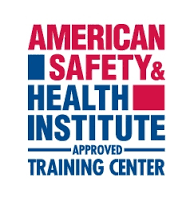 American Safety & Health Institute Approved Training Center logo in red and blue