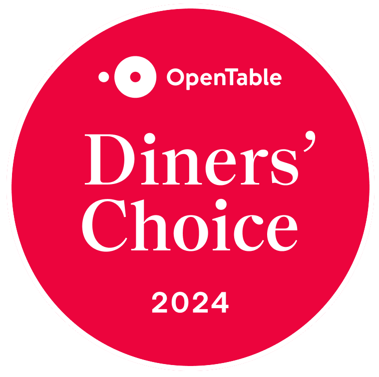 A red circle with the words diners choice 2024 on it