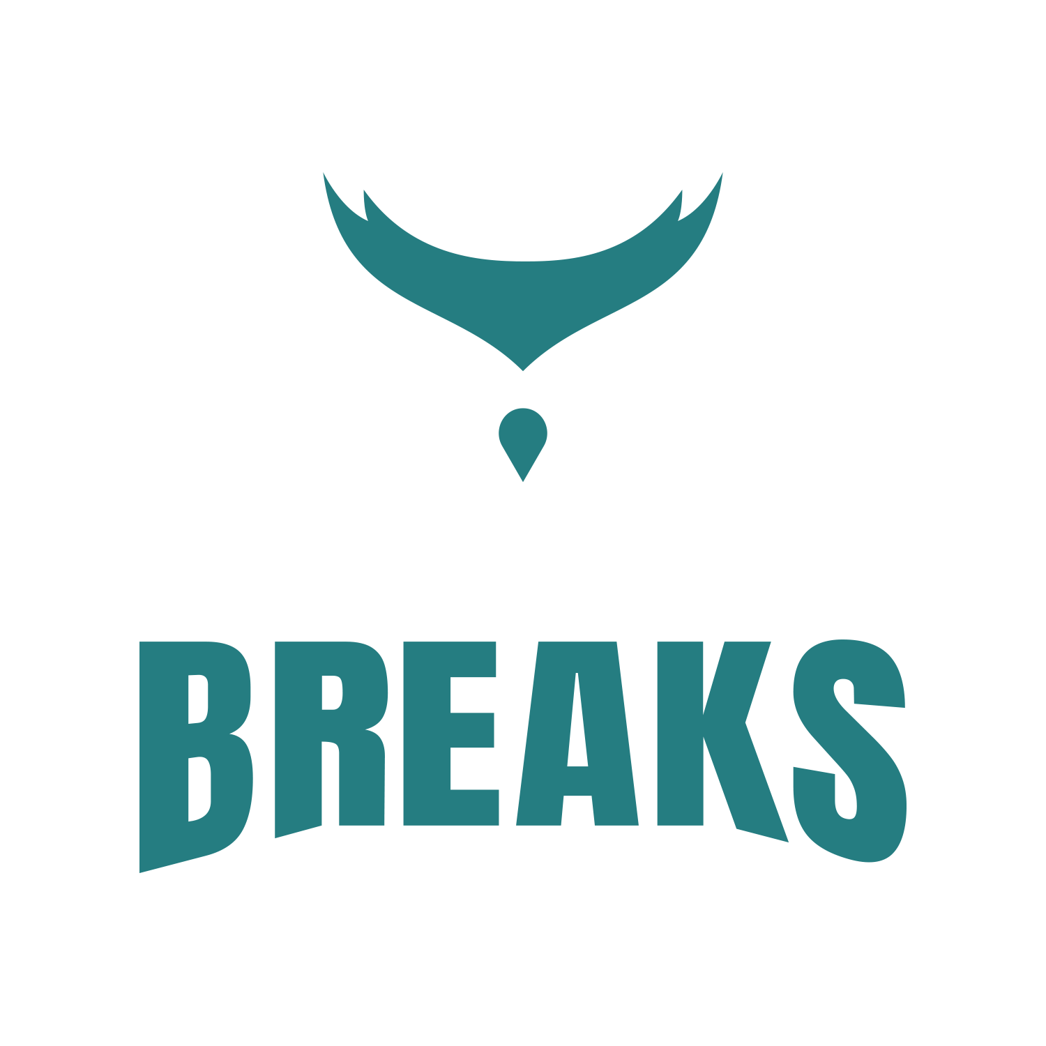 A logo for a company called breaks with a bull 's horn.
