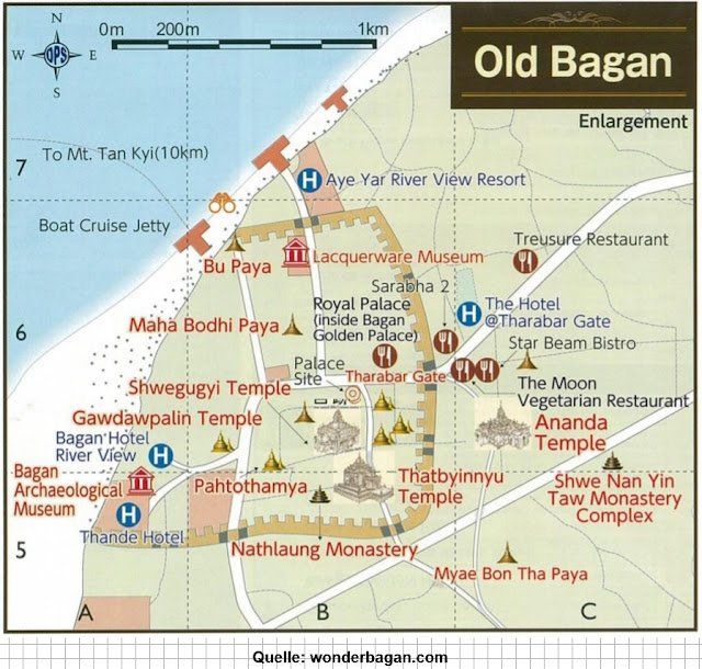 Old Bagan Map